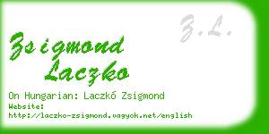 zsigmond laczko business card